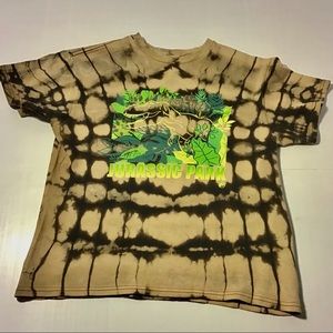 Jurassic Park Tie Dye Kids T-Shirt Size Large